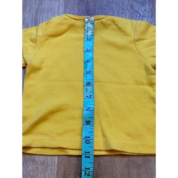 90s Disney Baby Winnie The Pooh Yellow Short Sleeve T-Shirt 9 Months - Picture 4 of 6